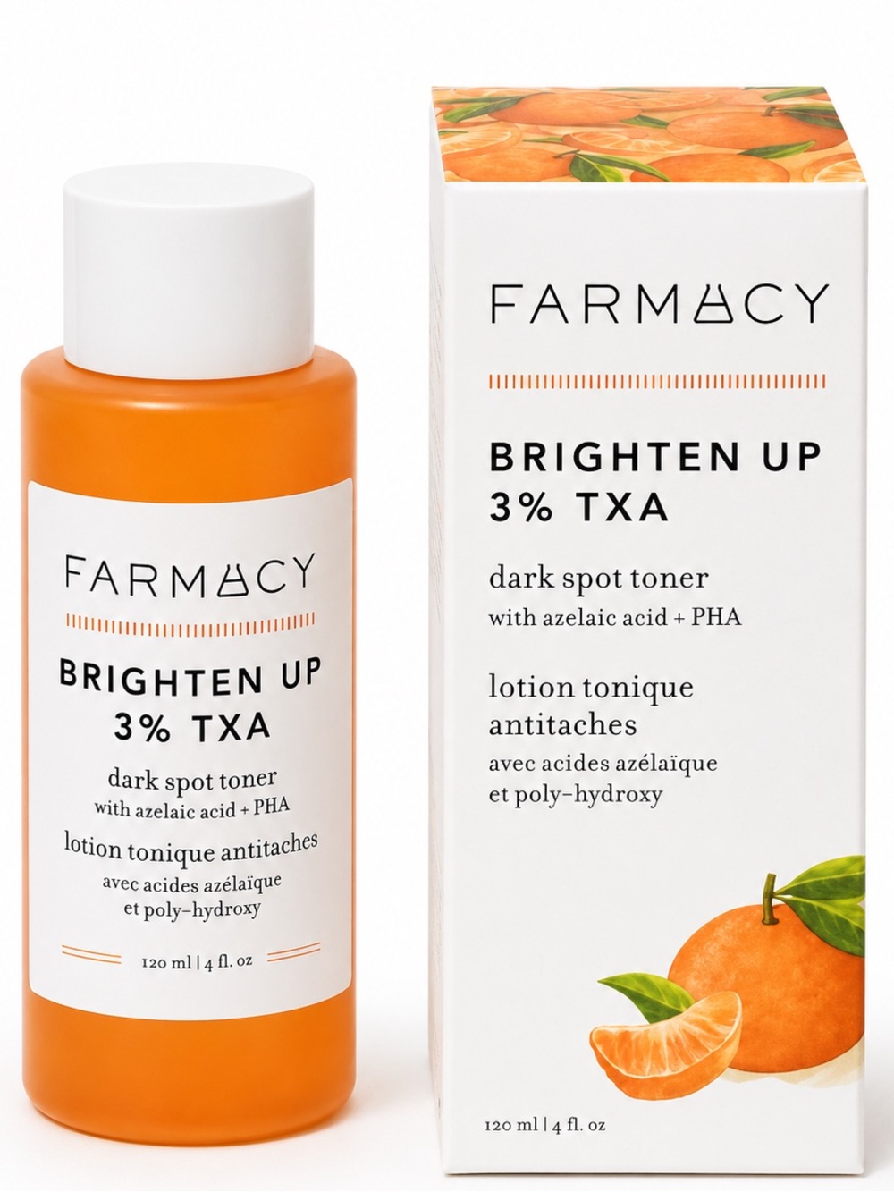 Farmacy Brighten Up Dark Spot Toner 3% TXA Azelaic Acid 4 oz NIB